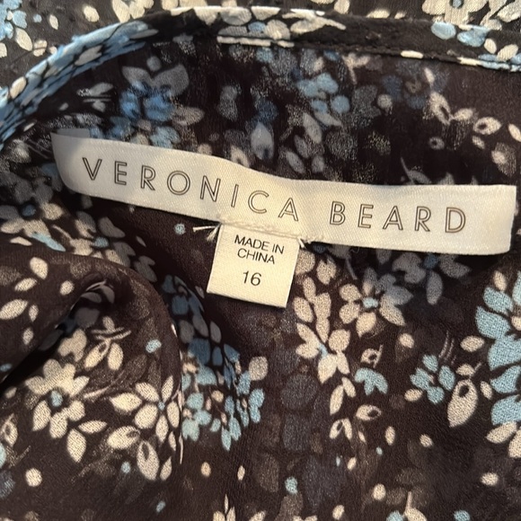 Veronica Beard 100% Silk Wrap Dress. Size 16 - Picture 5 of 7